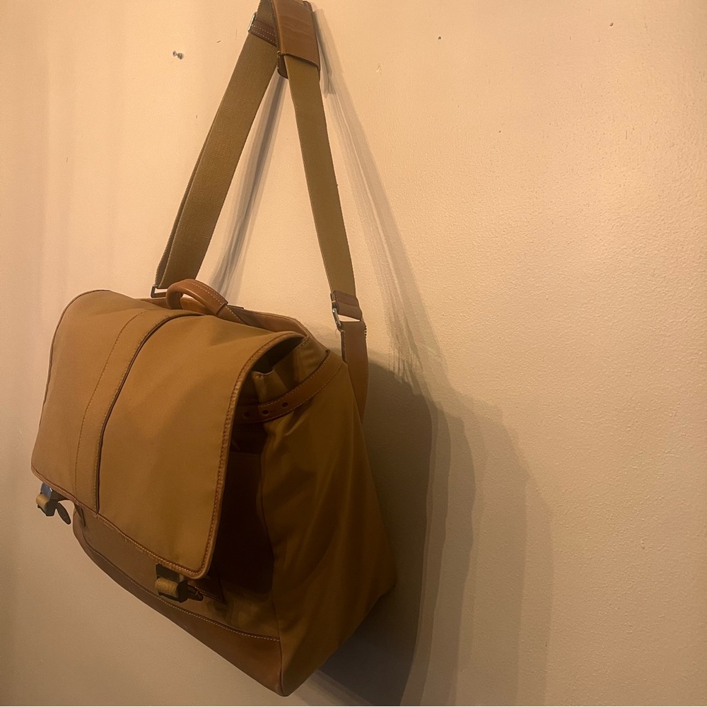 Coach Vintage Large Messenger Bag, Leather and Canvas  tan - Picture 5 of 14